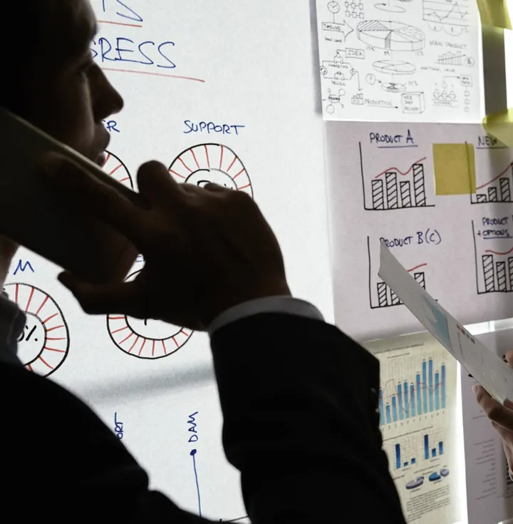 Field interviewer completing a questionnaire